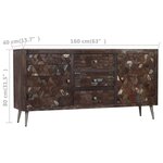 vidaXL Buffet Bois de récupération solide 160x40x80 cm