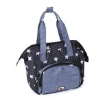 Bayer Chic 2000 854-51 - Sac à langer pour poupées Bleu marine étoiles
