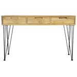 vidaXL Table console 120x35x76 cm Teck massif