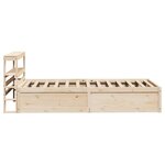 vidaXL Cadre de lit avec tête de lit 90x200 cm bois de pin massif