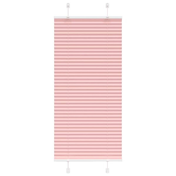 vidaXL Store plissé rose 55x150 cm largeur du tissu 54 4 cm polyester