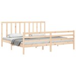 vidaXL Cadre de lit sans matelas 200x200 cm bois massif de pin