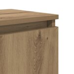 vidaXL Table de Chevet en Chêne Chêne MDF 40 x 30 x 50 cm