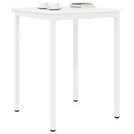 vidaXL Table de bar Blanc 110 x 55 x 105 cm Bois de pin massif
