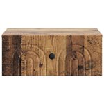 vidaXL Cabinet de chevet mural 2 Pièces Bois ancien 49 x 34 5 x 20 cm