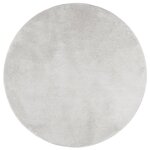 vidaXL Tapis OVIEDO à poils courts gris Ø 120 cm