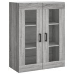 vidaXL Armoire murale sonoma gris 69 5x34x90 cm