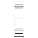 vidaXL Bibliothèque à 3 niveaux Blanc 100x30x105 cm Bois de pin massif