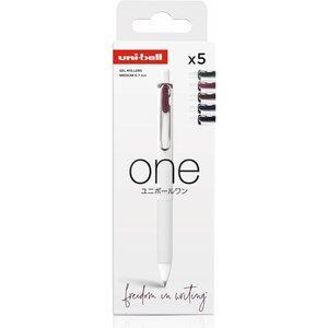 Etui de 5 Stylos Roller Gel ONE UMNS/07 Coloris Organique UNI-BALL