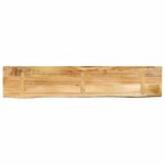 vidaXL Dessus de table 160x30x3 8 cm bord vif bois massif manguier bru