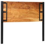 vidaXL Tête de lit 120 cm bois massif d'acacia et fer