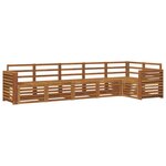 vidaXL Ensemble de canapés d'extérieur 6 pc Naturel Polyester