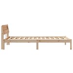 vidaXL Cadre de lit Marron 75 x 190 cm Bois massif en pin