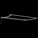 vidaXL Auvent Rétractable Gris clair 450 × 350 cm Tissu  Métal