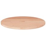 vidaXL Dessus de table rond Ø40x1 5 cm Bois de chêne massif non traité