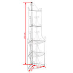 Étagère d’angle pour plantes en blanc