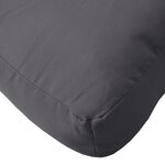 vidaXL Coussin de palette anthracite 80x80x12 cm tissu