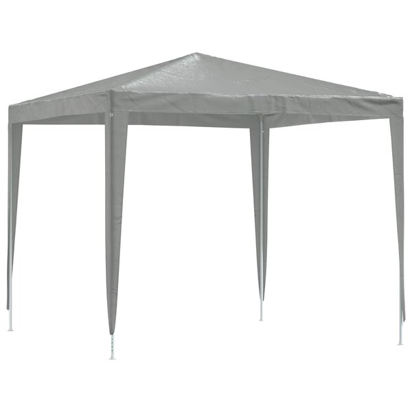 vidaXL Tente de fête 250 x 250 x 240 cm Gris clair PE et acier