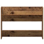 vidaXL Cabinets à chaussures muraux 2 Pièces Vieux bois 60 x 18 x 60 cm