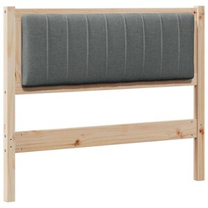 vidaXL Tête de lit capitonnée Marron 100 cm Pin massif