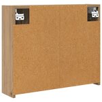 vidaXL Armoire Miroir de Salle de Bain Chêne artisan 60 x 14 5 x 50 cm