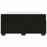 vidaXL Cadre de lit avec matelas Noir 140 x 200 cm Velours