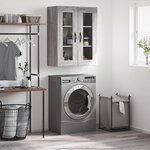 vidaXL Armoire murale sonoma gris 69 5x34x90 cm bois d'ingénierie