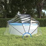 vidaXL Dôme de piscine rond 315x158 cm PVC