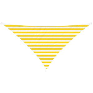 vidaXL Voile d'ombre Jaune et blanc 2 5 x 2 5 x 3 5 m