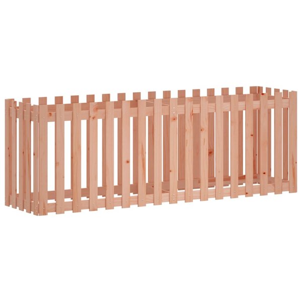 vidaXL Lit surélevé de jardin design de clôture bois douglas massif