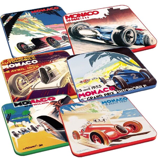 Lot de 6 sous-verre monaco