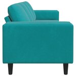 Ensemble de Canapés Turquoise Velours
