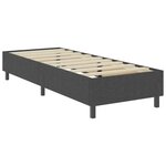 vidaXL Sommier à lattes de lit sans matelas gris tissu 80x200 cm