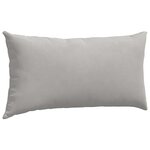 vidaXL Coussins de canapé 2 Pièces Gris clair 80 x 40 cm tissu