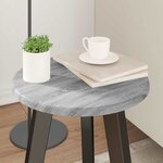vidaXL Plateau de table Gris Sonoma 30 x 30 x 1 5 cm Bois d'ingénierie