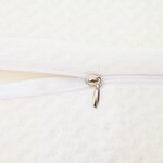 vidaXL Oreiller avec oreiller Blanc 60 x 34 x 11 cm Polyester