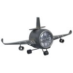 vidaXL Horloge avion Gris 41x8x17 cm Métal