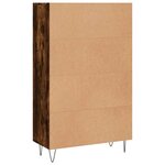 vidaXL Buffet haut chêne fumé 69 5x31x115 cm bois d'ingénierie