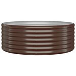 vidaXL Lit surélevé de jardin Acier enduit de poudre marron