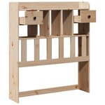 vidaXL Tête de lit avec rangement 100 cm bois massif de pin