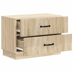 vidaXL Cabinet de chevet avec tiroir Chêne Sonoma 62 x 34 5 x 44 5 cm