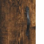 vidaXL Buffet haut Chêne fumé 34 5x34x180 cm Bois d'ingénierie