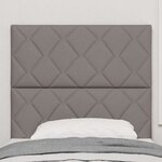 vidaXL Tête de lit avec des lumières à LED Réglable Taupe 100 cm tissu