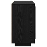 vidaXL Buffet Chêne noir 80 x 40 x 75 cm Bois d'ingénierie