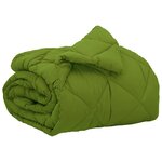 vidaXL Duvet complet toute l'année Vert 140 x 220 cm Microfibre