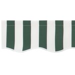 vidaXL Tissu de remplacement d'auvent pour cadre de 5x3 m vert et blanc