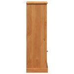 vidaXL Cabinet de salle de bain marron miel 37 x 34 x 110 cm