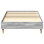 vidaXL Cadre de lit Gris Sonoma 203 x 93 x 25 cm Bois d'ingénierie