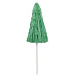 vidaXL Parasol de plage Hawaii Vert 240 cm