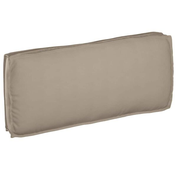 vidaXL Coussin pour assise / dossier de palette Taupe 120 x 50 x 12 cm